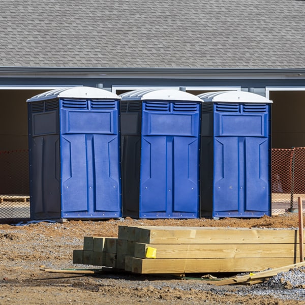 how can i report damages or issues with the portable restrooms during my rental period in Sycamore